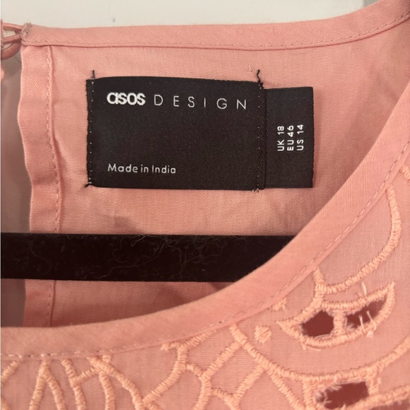 ASOS Pink Embroidered Blouse - Picture 3 of 7